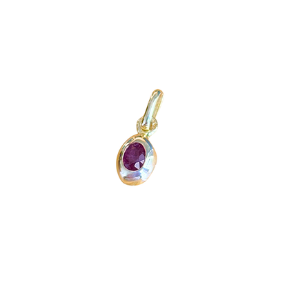 Pendentif Rubis - Or Jaune 750