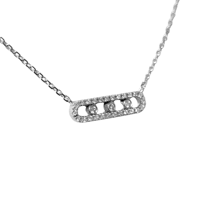 Collier Diamants - Or Blanc 750