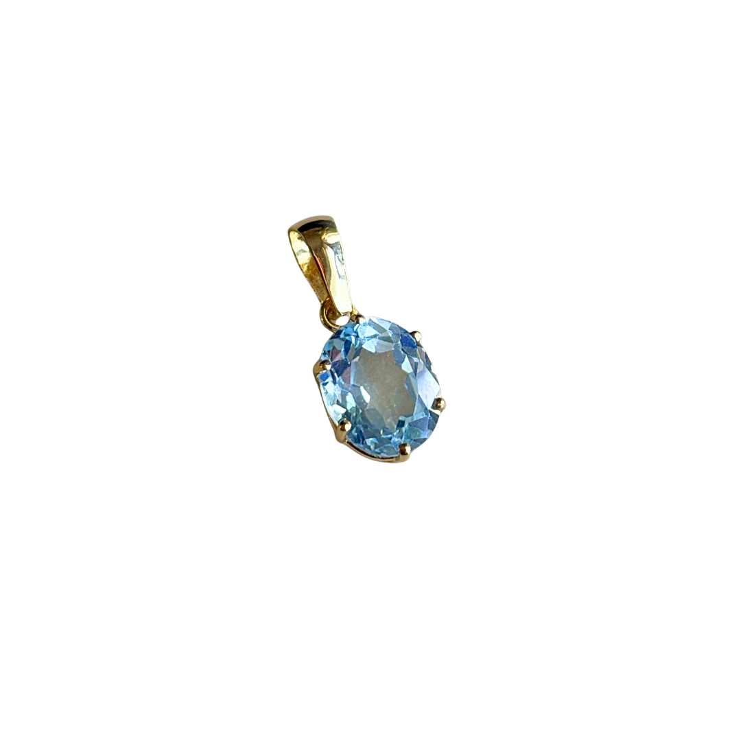 Pendentif Topaze - Or Jaune 750