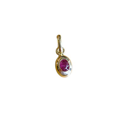Pendentif Rubis - Or Jaune 750