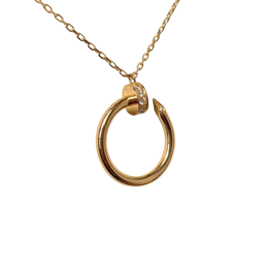 Collier Cartier Juste un Clou - Or Rose 750 & Diamants