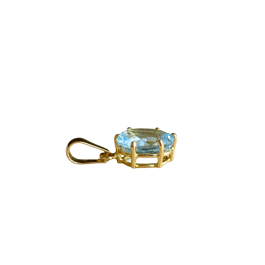 Pendentif Topaze - Or Jaune 750