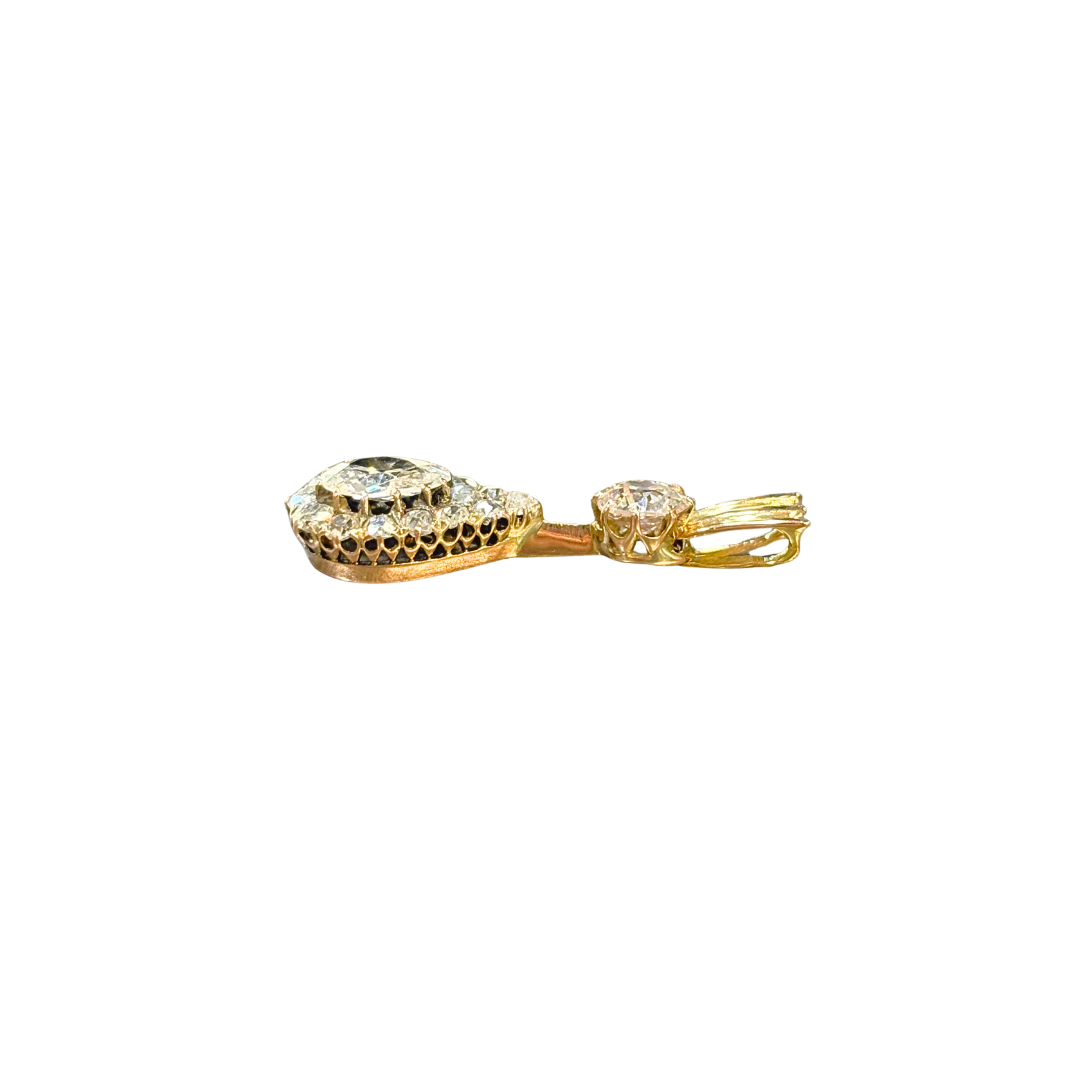 Pendentif Vintage - Or Jaune 750 & Diamants
