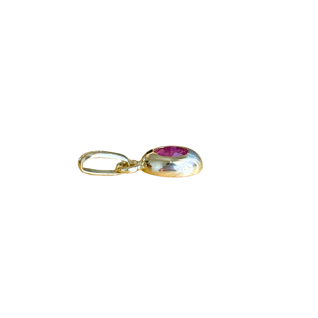 Pendentif Rubis - Or Jaune 750