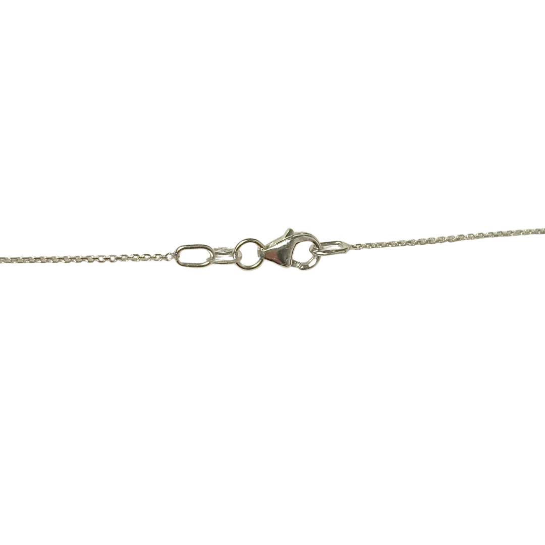 Collier Saphir - Or Blanc 750