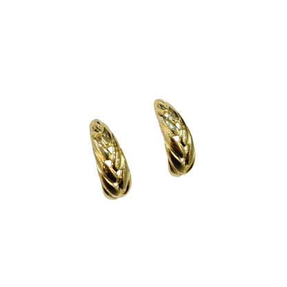Boucles d'oreilles tressées - Or Jaune 750