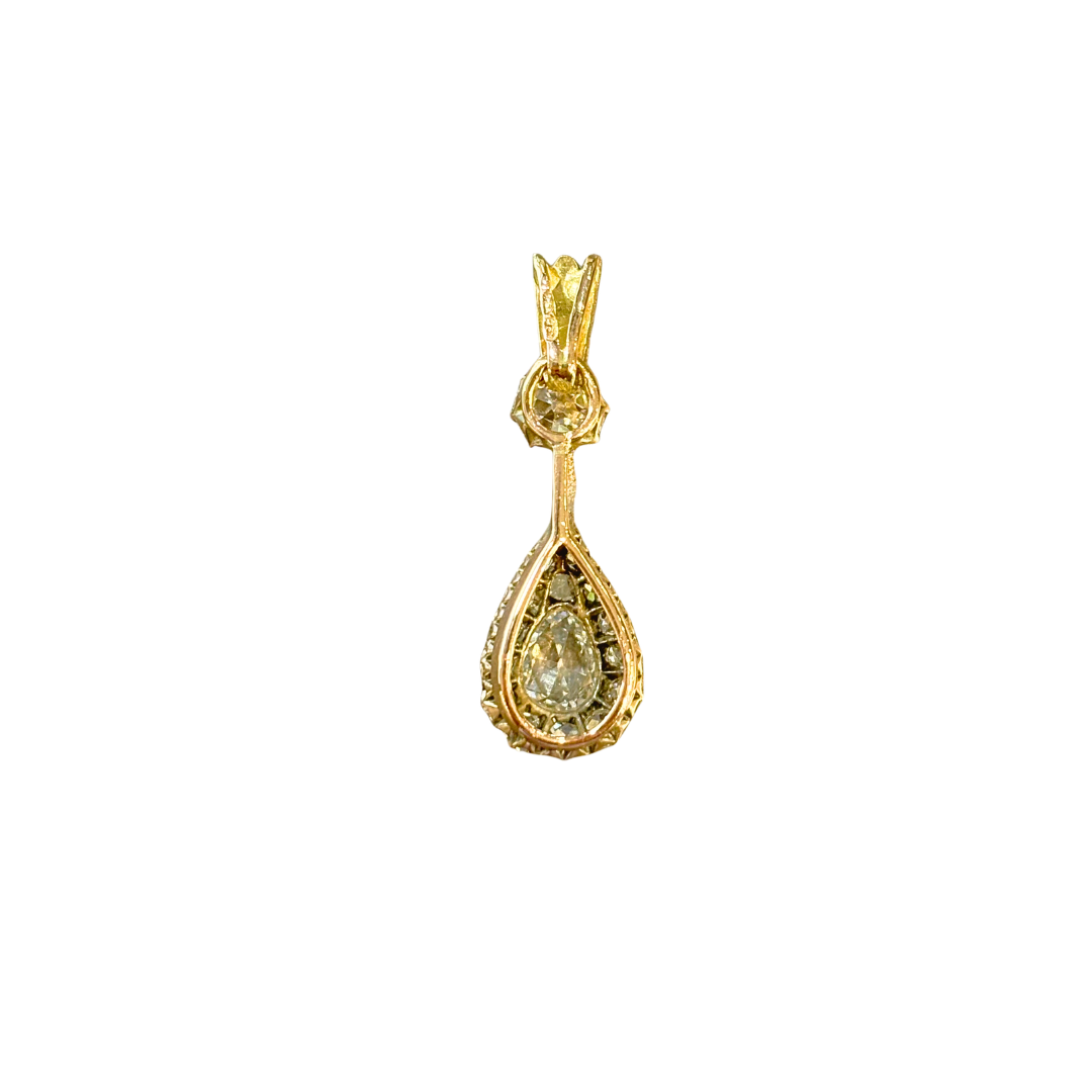 Pendentif Vintage - Or Jaune 750 & Diamants