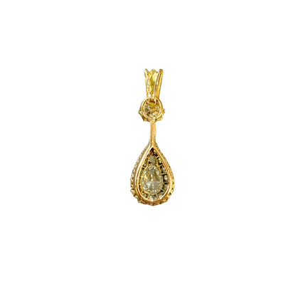 Pendentif Vintage - Or Jaune 750 & Diamants
