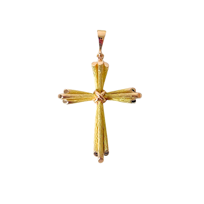 Pendentif Croix Vintage - Or Jaune 750