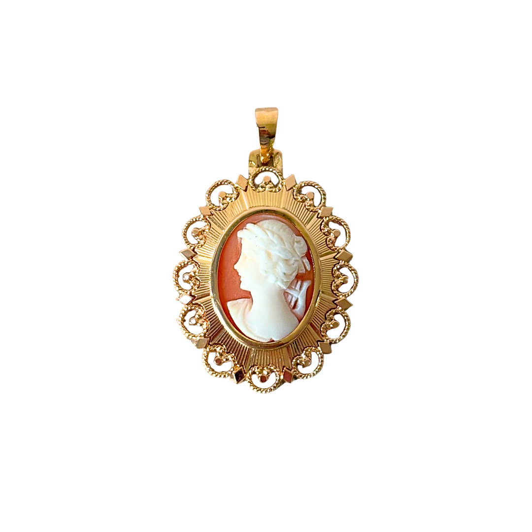 Pendentif Camée Vintage - Or Jaune 750