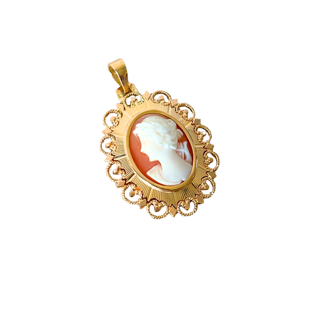 Pendentif Camée Vintage - Or Jaune 750