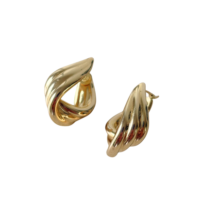 Boucles D'oreilles Noeuds - Or Jaune 750