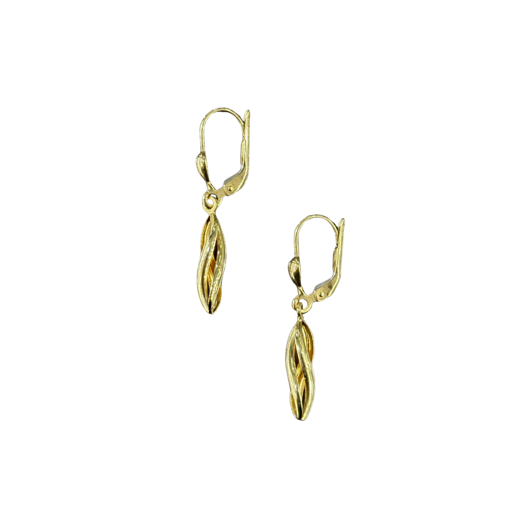 Boucles D'oreilles Tourbillon - Or Jaune 750