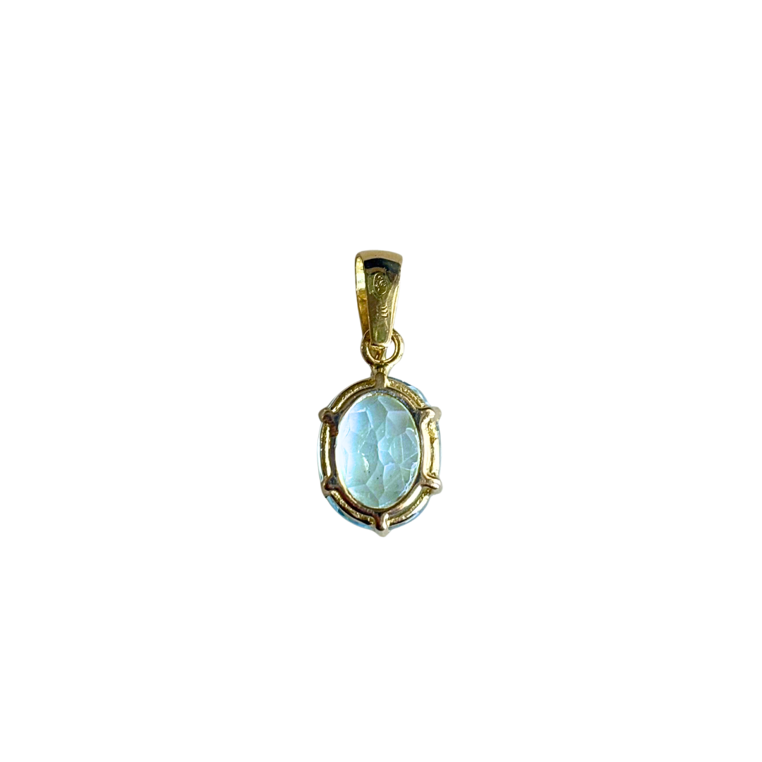 Pendentif Topaze - Or Jaune 750