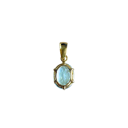 Pendentif Topaze - Or Jaune 750