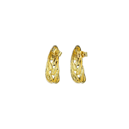 Boucles d'oreilles tressées - Or Jaune 750