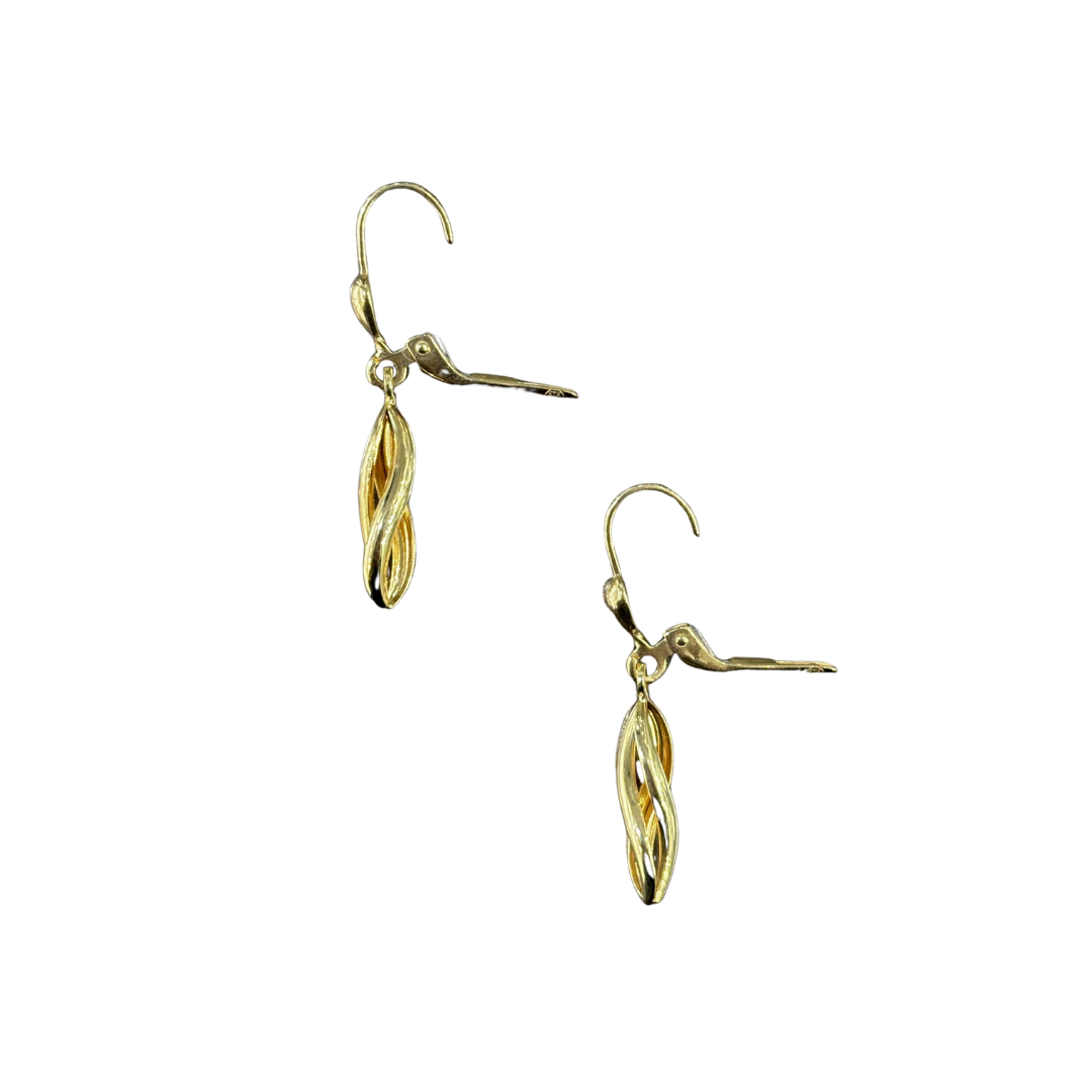 Boucles D'oreilles Tourbillon - Or Jaune 750