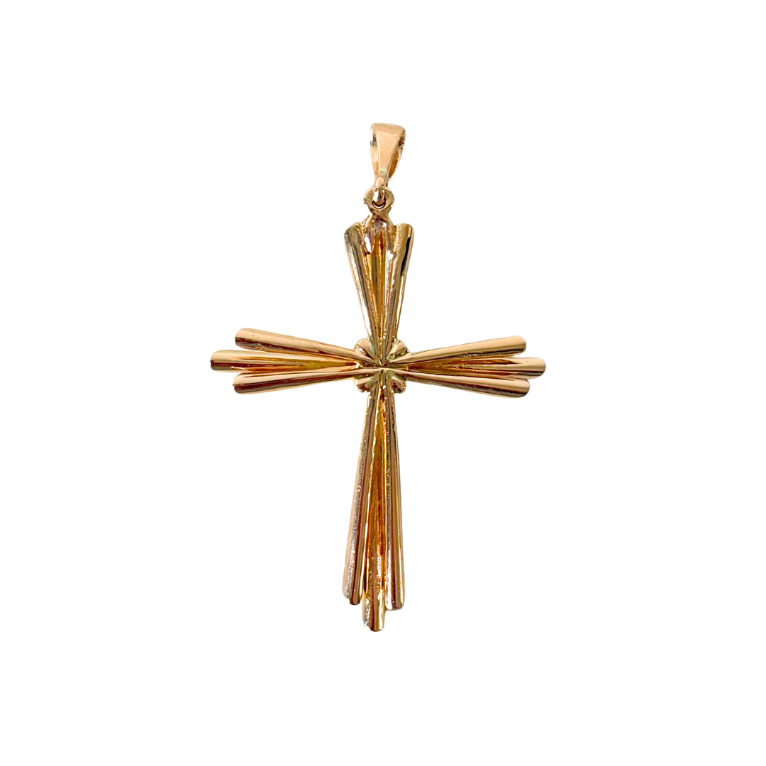 Pendentif Croix Vintage - Or Jaune 750