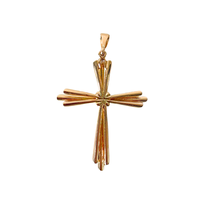 Pendentif Croix Vintage - Or Jaune 750