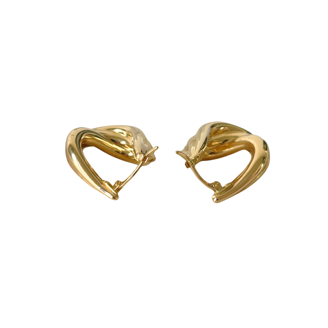 Boucles D'oreilles Noeuds - Or Jaune 750