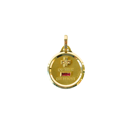 Pendentif Augis - Or Jaune 750 Rubis & Diamnt