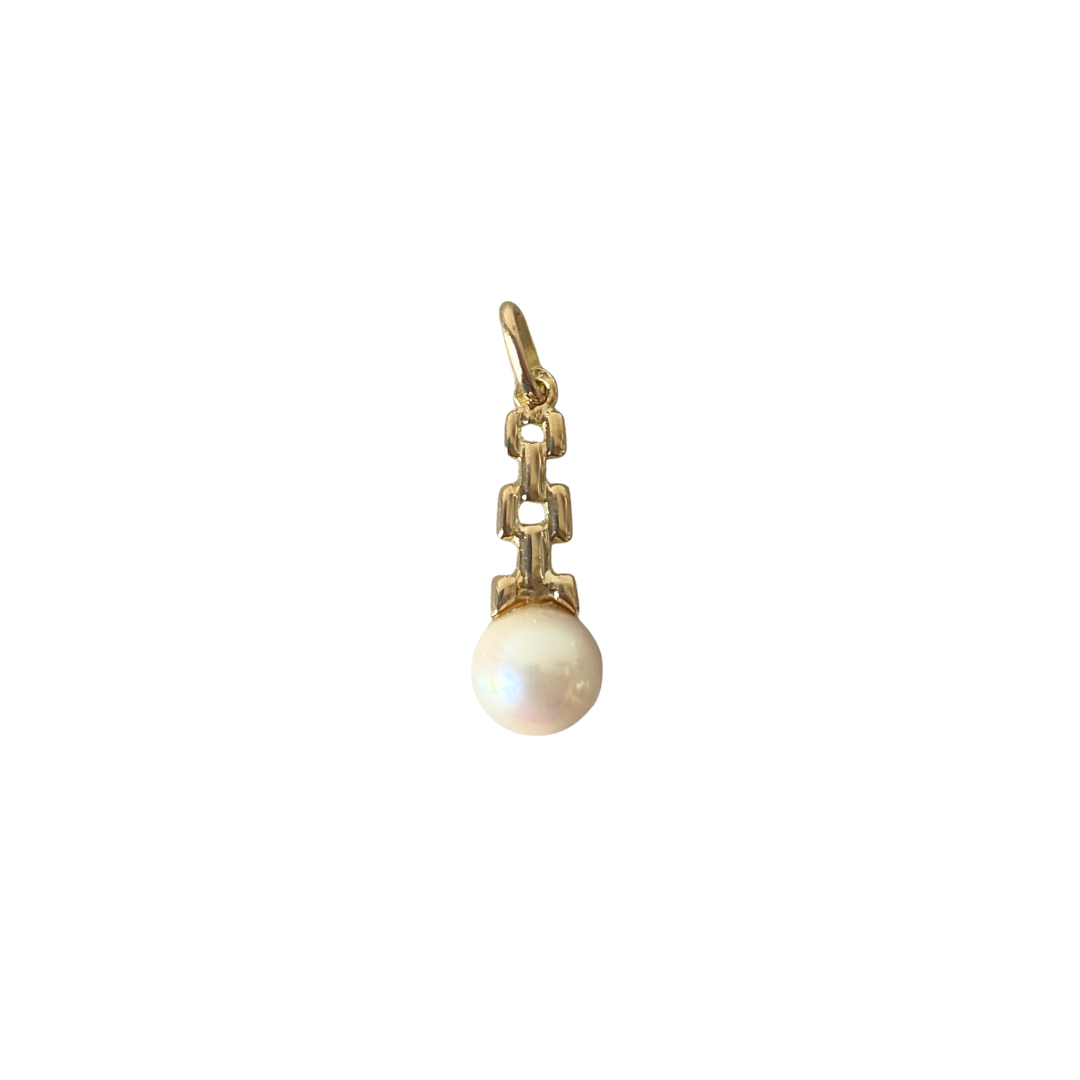 Pendentif Vintage - Or Jaune 750 & Perle