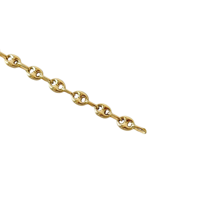 Bracelet Maille Grain de Café - Or Jaune 750