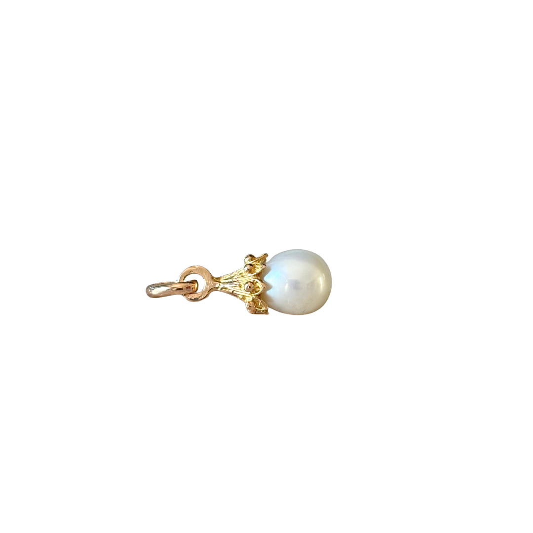 Pendentif Perle Vintage - Or Jaune 750 & Perle