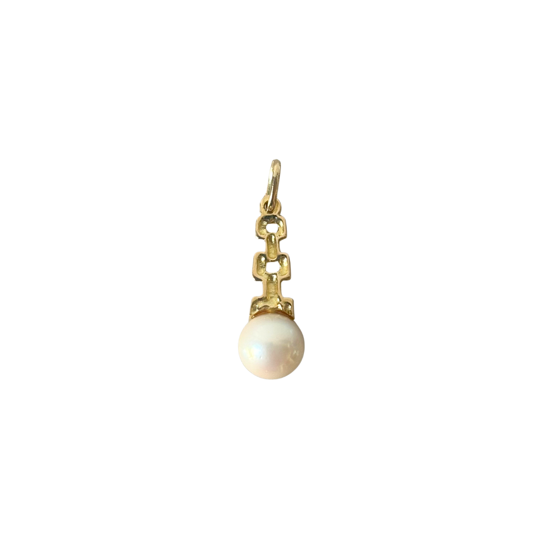 Pendentif Vintage - Or Jaune 750 & Perle
