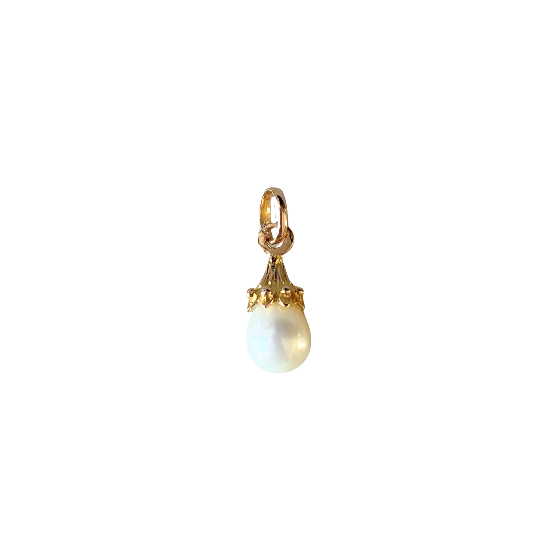 Pendentif Perle Vintage - Or Jaune 750 & Perle