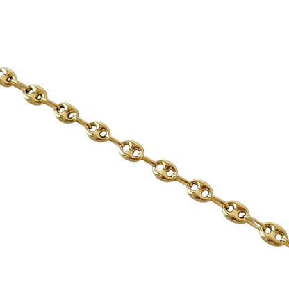 Bracelet Maille Grain de Café - Or Jaune 750