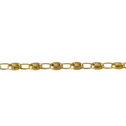Bracelet Maille Grain de Café - Or Jaune 750