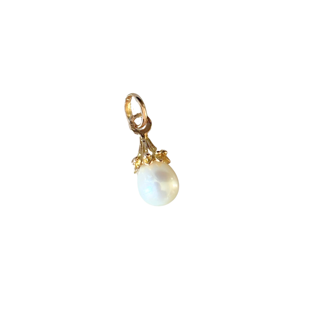 Pendentif Perle Vintage - Or Jaune 750 & Perle
