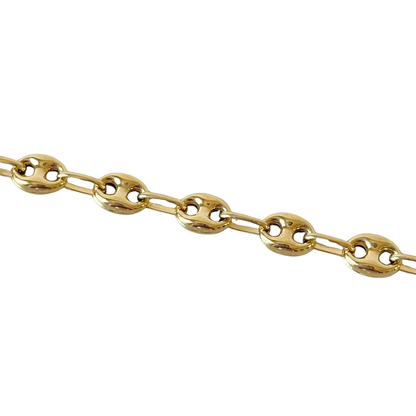 Bracelet Maille Grain de Café - Or Jaune 750