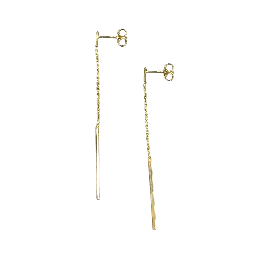 Boucles d'oreilles Pendantes - Or Jaune 750