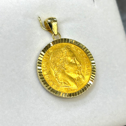 Pendentif Pièce - Or Jaune 750 & Pièce Or 20 Francs Napoléon