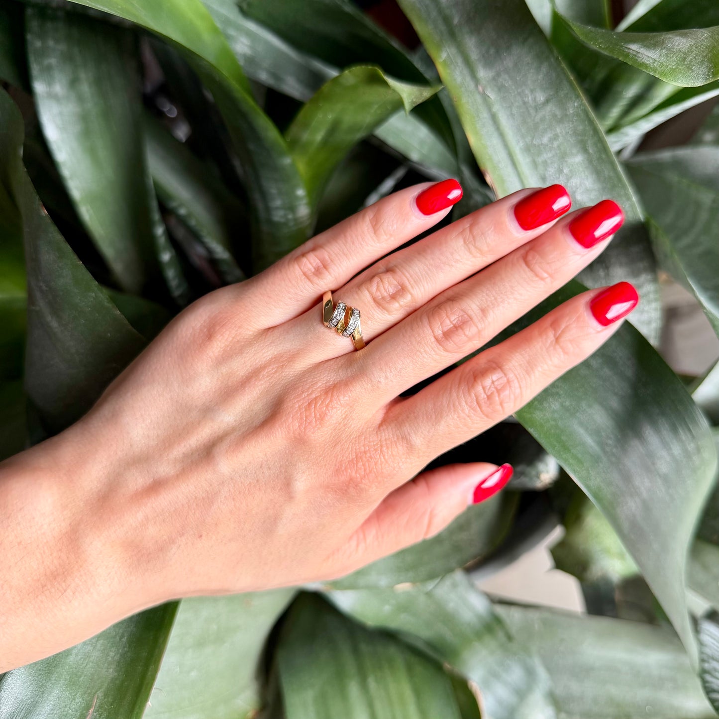 Bague Vague - Or Jaune 750 & Diamants