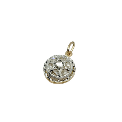 Pendentif Vintage - Or Jaune 750 Platine & Diamants