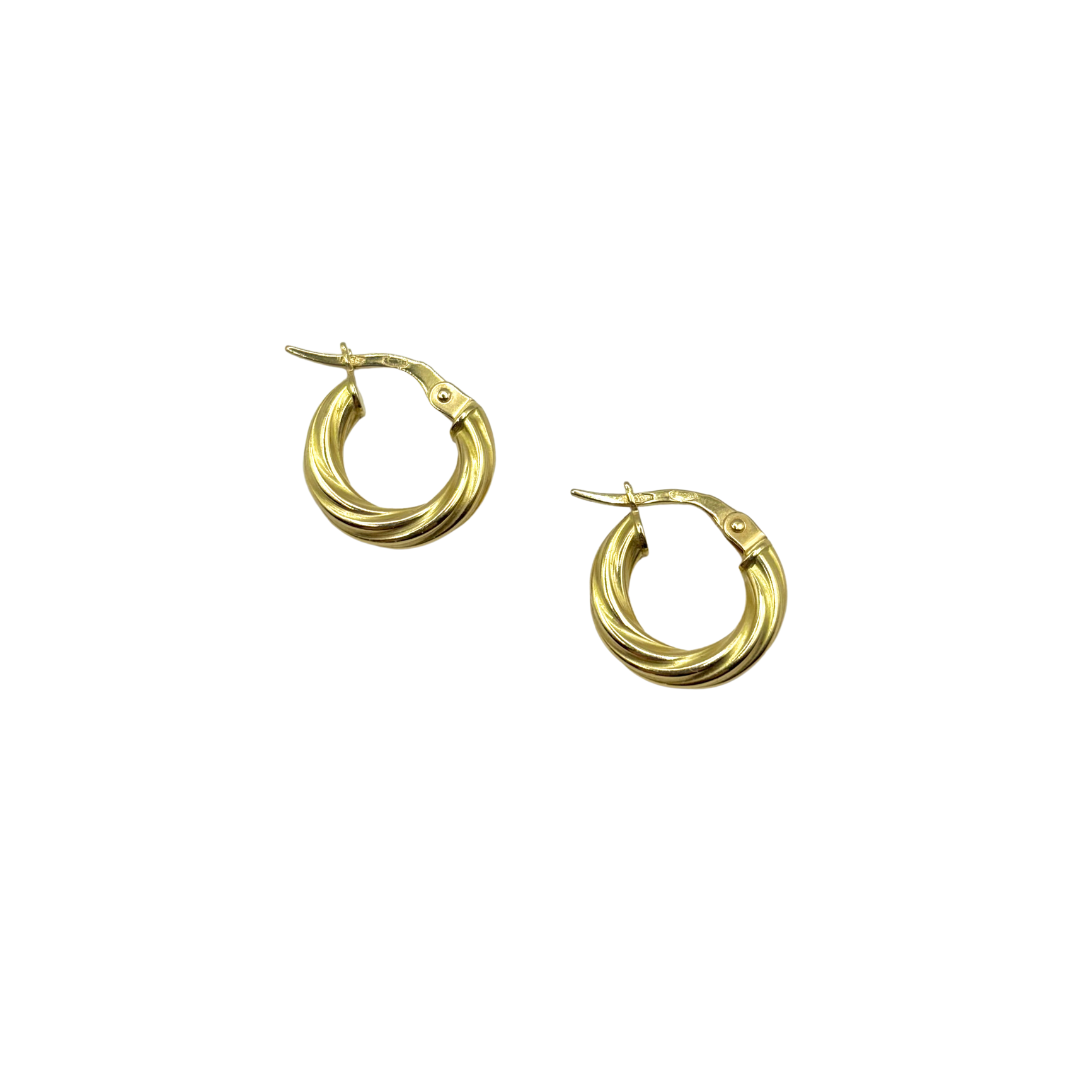 Boucles D'oreilles Créoles - Or Jaune 750