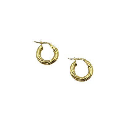 Boucles D'oreilles Créoles - Or Jaune 750