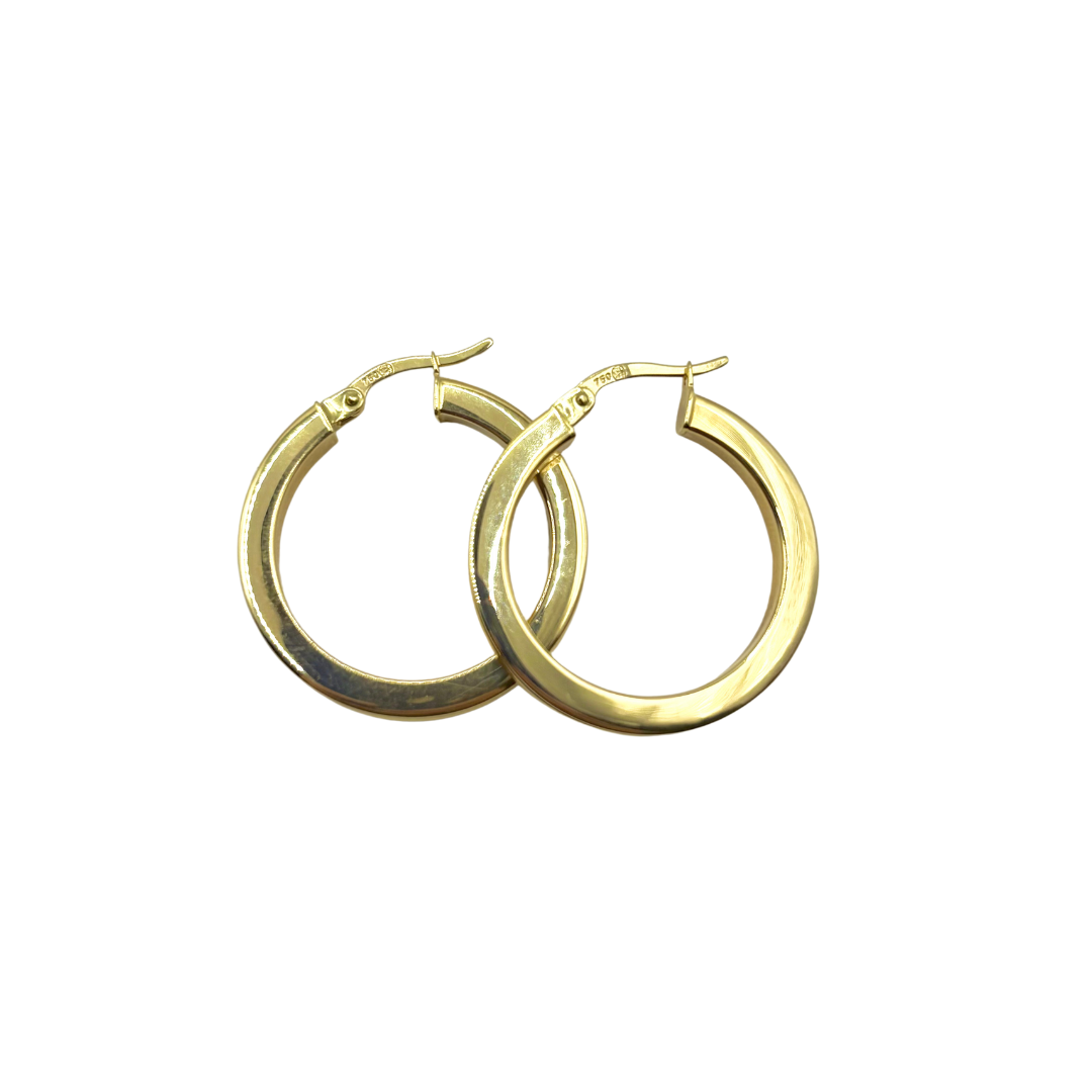 Boucles D'oreilles Créoles - Or Jaune 750