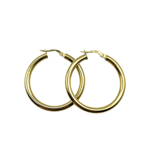 Hoop Earrings - 750 Yellow Gold