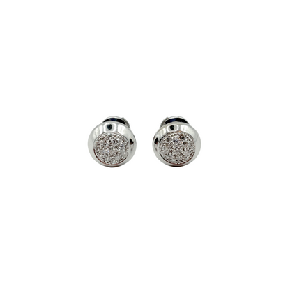 Boucles D'oreilles Vintage - Or Blanc 750 & Diamants