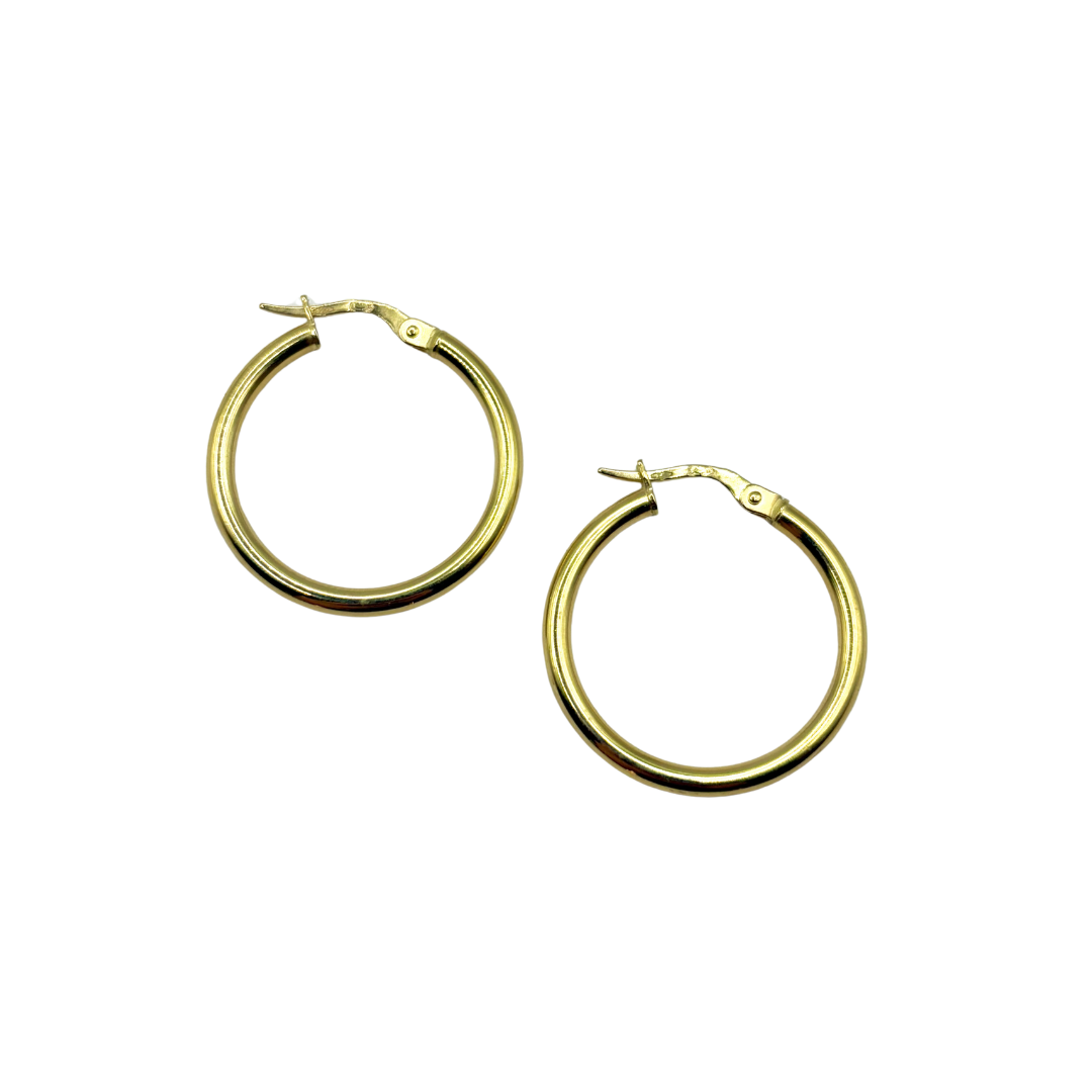 Hoop Earrings - 750 Yellow Gold