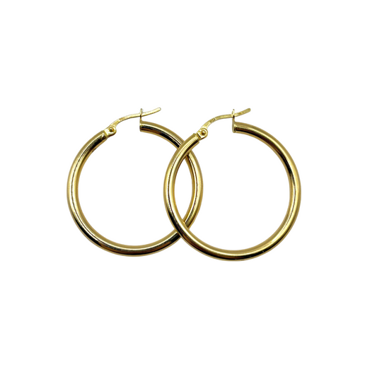 Hoop Earrings - 750 Yellow Gold