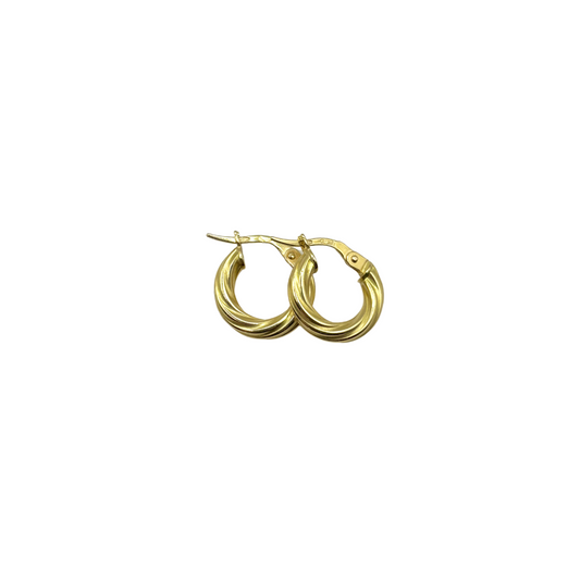 Hoop Earrings - 750 Yellow Gold