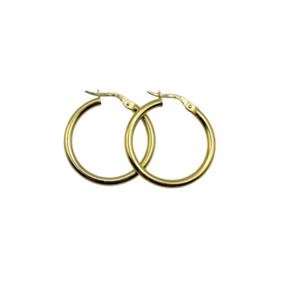 Hoop Earrings - 750 Yellow Gold