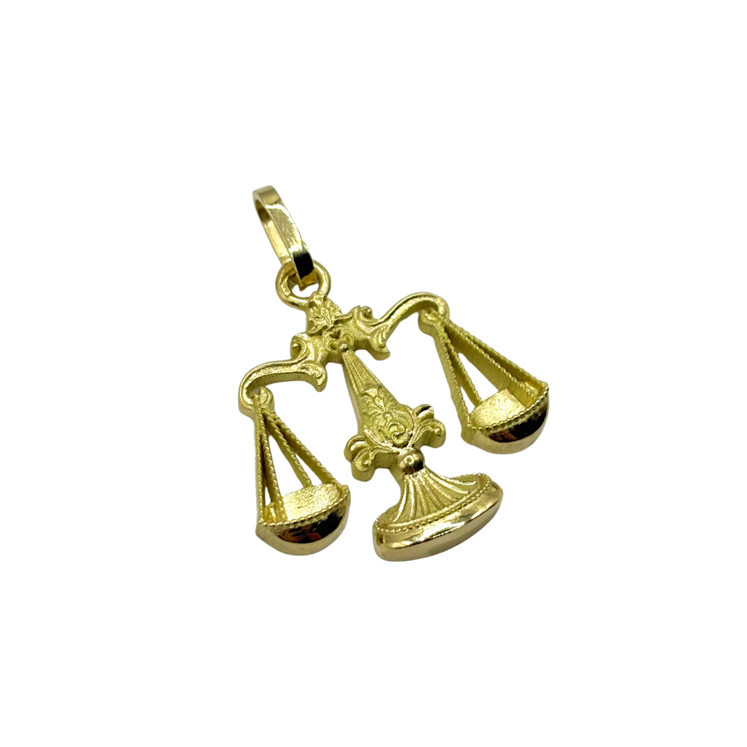 Pendentif Signe Astrologique Balance - Or Jaune 750