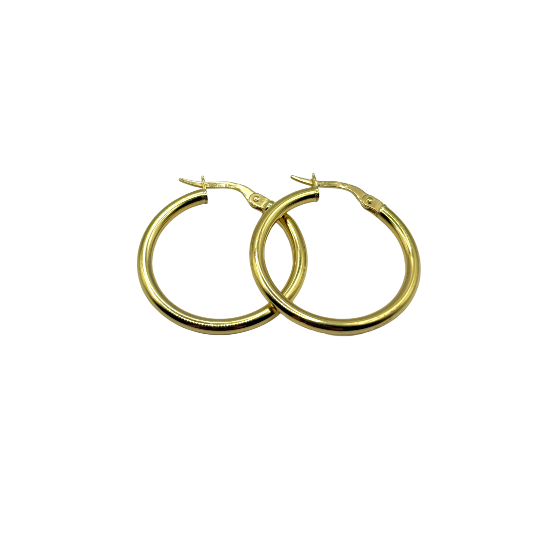 Hoop Earrings - 750 Yellow Gold