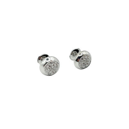 Boucles D'oreilles Vintage - Or Blanc 750 & Diamants